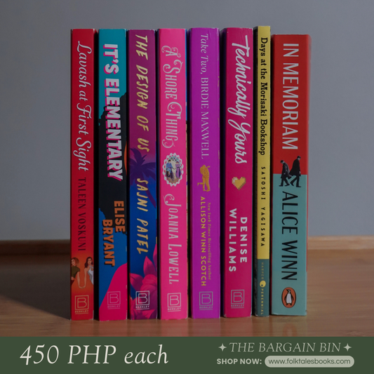 The Bargain Bin: US/UK Paperback (450 PHP each)